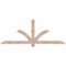 Ekena Millwork Redmond Smooth Timber Gable Bracket, Douglas Fir, 72"W x 27"H x 1 1/2"D x 3 1/2"F, 9/12 Pitch GBW072X27X0204RED00SDF - alternate 1